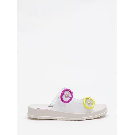 Chinelo Petite Jolie Cake IN Translúcido/White PJ6543IN 27-8 Chinelo Petite Jolie Cake IN Translúcido/White PJ6543IN 27-8