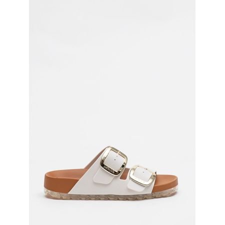 Chinelo Petite Jolie Lovin' Flat White/Doce De Leite PJ7279 33-4 Chinelo Petite Jolie Lovin' Flat White/Doce De Leite PJ7279 33-4