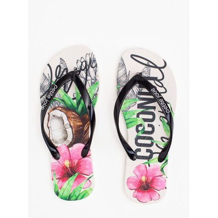 Chinelo Petite Jolie Fresh Preto/White/Frutas 3 PJ6969 33-4 Chinelo Petite Jolie Fresh Preto/White/Frutas 3 PJ6969 33-4