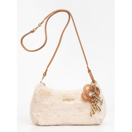 Bolsa Petite Jolie Icon Fur Bag Creme/Doce De Leite PJ11369