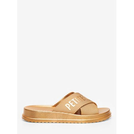 Chinelo Petite Jolie Smash Metalizado Ouro PJ6812IIA 33-4 Chinelo Petite Jolie Smash Metalizado Ouro PJ6812IIA 33-4