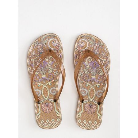 Chinelo Petite Jolie Fresh Doce Leite Arabesco 2 PJ6969 33-4 Chinelo Petite Jolie Fresh Doce Leite Arabesco 2 PJ6969 33-4