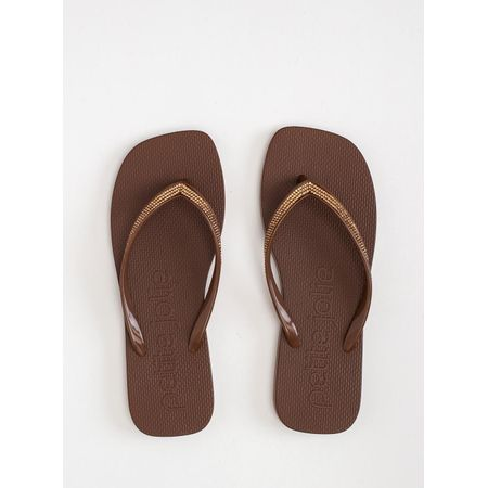 Chinelo Petite Jolie Refresh Shine Chocolate PJ7404 33-4