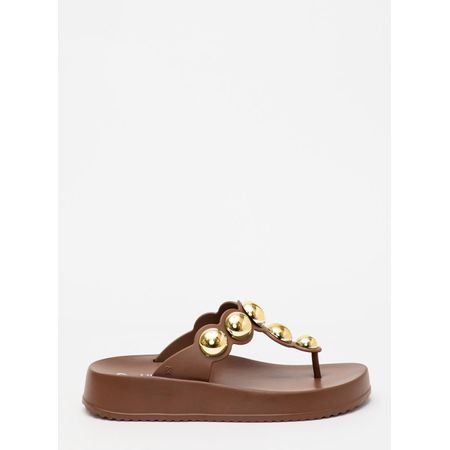 Chinelo Petite Jolie Bold Chocolate PJ7586 33-4 Chinelo Petite Jolie Bold Chocolate PJ7586 33-4