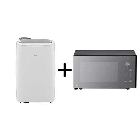 Combo LG Ar Portátil 127V + Micro-ondas NeoChef 30 litros Espelhado Limpa Fácil 127V - LP1419IVSI.MS309 Combo LG Ar Portátil 127V + Micro-ondas NeoChef 30 litros Espelhado Limpa Fácil 127V - LP1419IVSI.MS309