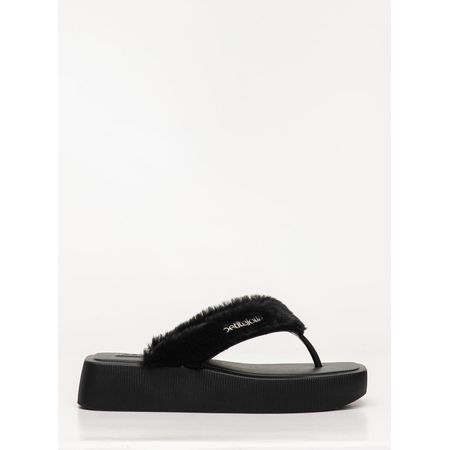 Chinelo Petite Jolie Hit Fur Preto PJ7708 33-4 Chinelo Petite Jolie Hit Fur Preto PJ7708 33-4