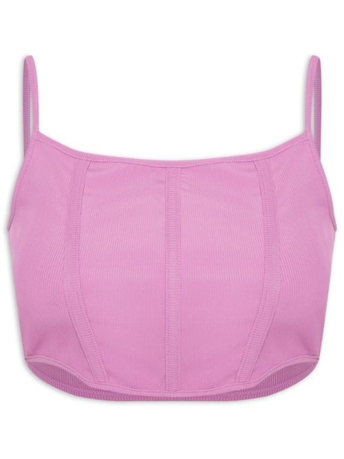 Blusa Cropped Corset - Lilás Blusa Cropped Corset - Lilás