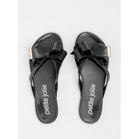 Chinelo Petite Jolie Lucky Preto/Branco PJ4533 34