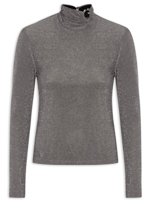 Blusa Feminina Metalizada - Prata Blusa Feminina Metalizada - Prata