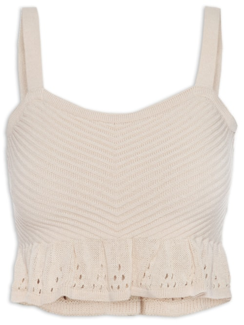 Blusa Feminina Tricot - Bege