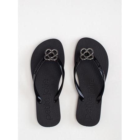 Chinelo Petite Jolie Fresh Preto/Grafite PJ6979 33-4
