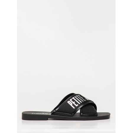 Chinelo Petite Jolie Vibe Preto/Prata PJ7611 34