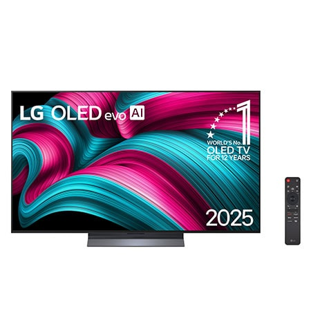 Smart TV LG OLED evo AI C5 4K de 55 polegadas 2025 - OLED55C5PSA Smart TV LG OLED evo AI C5 4K de 55 polegadas 2025 - OLED55C5PSA