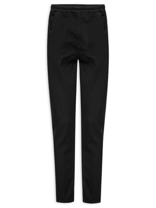 Calça Masculina Cós Elástico - Preto Calça Masculina Cós Elástico - Preto