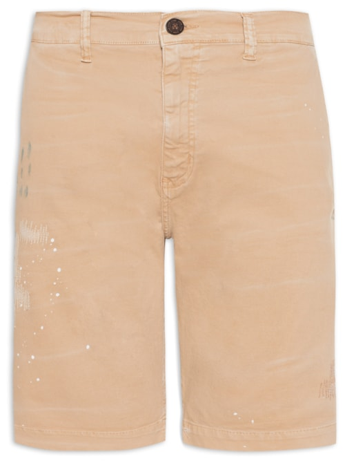 Bermuda Masculina Straight Makoti - Bege