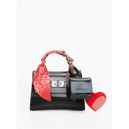 Bolsa Petite Jolie Mini Paris Preto PJ11422 Bolsa Petite Jolie Mini Paris Preto PJ11422