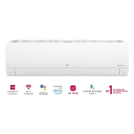Ar-Condicionado LG Dual Inverter Voice +AI 12.000 BTU Frio 220V - S3-Q12JA31K