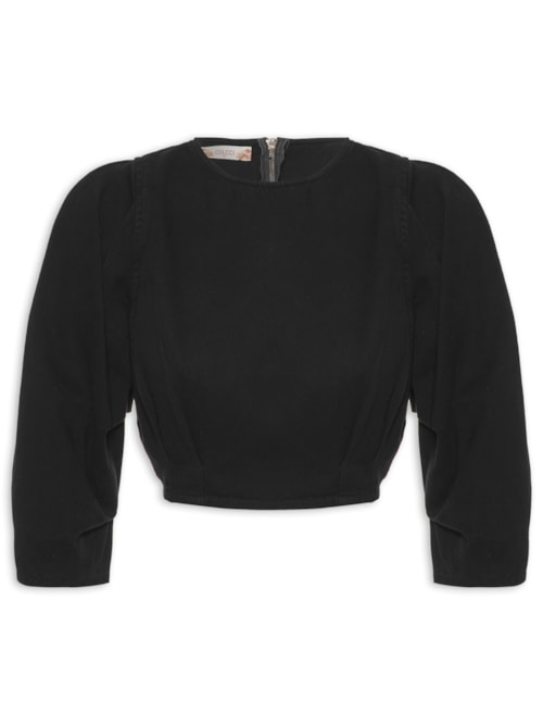 Blusa Feminina Sarja - Preto