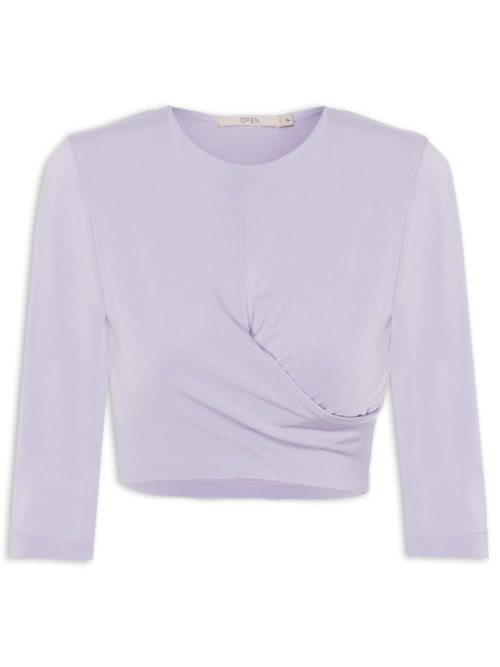 Blusa Cropped - Lilás Blusa Cropped - Lilás