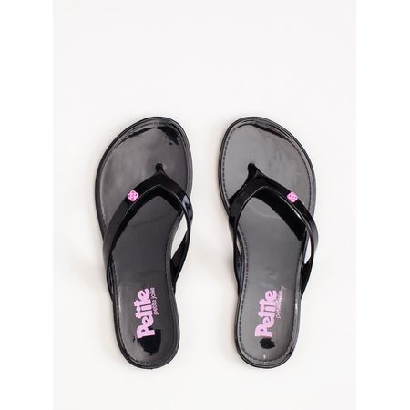 Chinelo Petite Jolie Lucky In Preto/Chiclete PJ4420IN 25