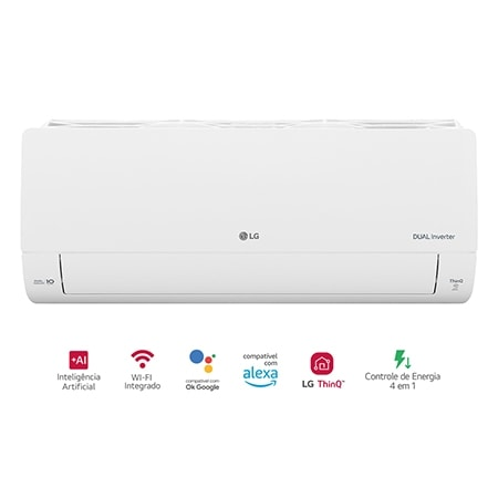 Ar-Condicionado LG Dual Inverter AI Voice 18.000 BTU Quente/Frio 220V - S3-W18KL31C