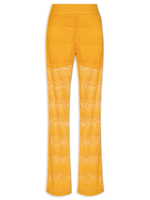 Calça Feminina Reta Trancoso - Amarelo