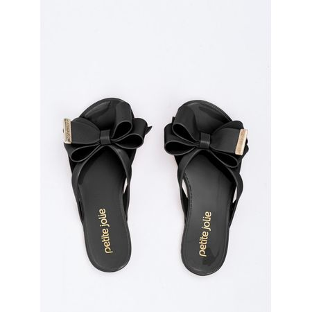Chinelo Petite Jolie Lucky Preto PJ4533 33 Chinelo Petite Jolie Lucky Preto PJ4533 33