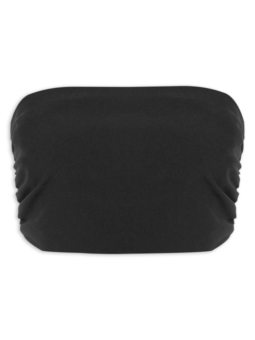 Top Faixa Franzido - Preto