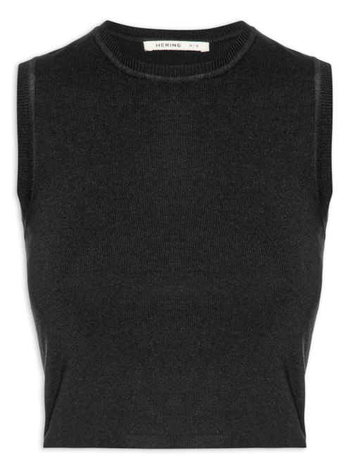 Blusa Feminina Sem Manga - Preto
