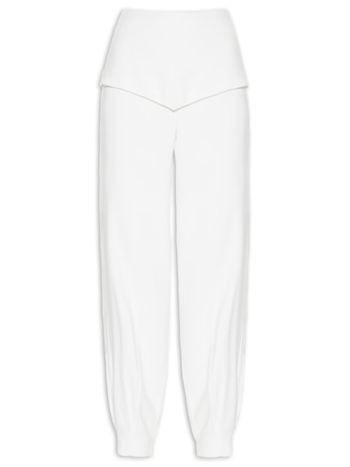 Calça Feminina Recorte - Off White