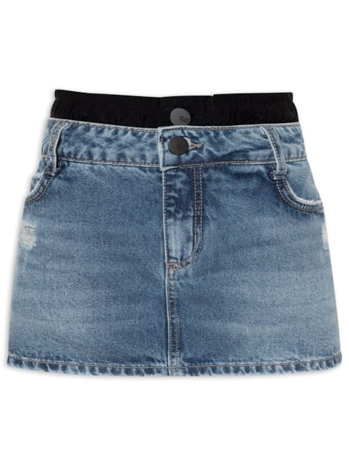 Saia Jeans - Azul Saia Jeans - Azul