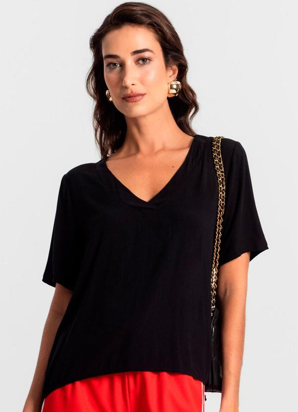 Blusa Feminina Lisa - Preto Blusa Feminina Lisa - Preto