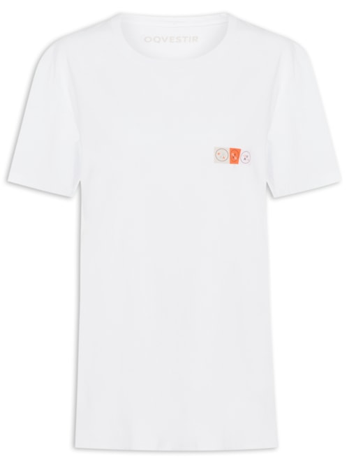 Camiseta Básica Manga Curta - Branco Camiseta Básica Manga Curta - Branco