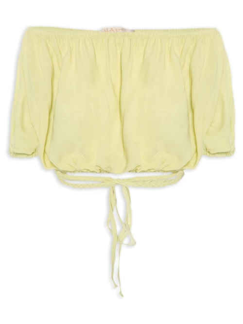 Blusa Ciganinha Amarração Orla - Verde