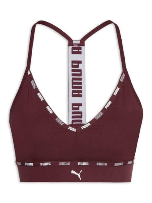 Top Low Impact Strong Strappy Bra - Vinho Top Low Impact Strong Strappy Bra - Vinho