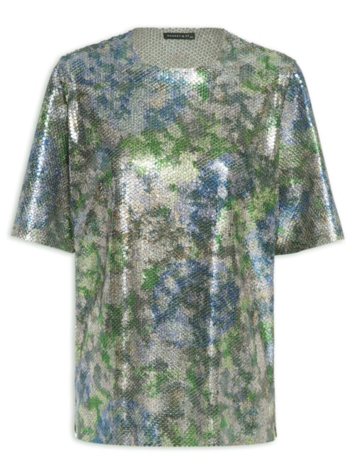 Camisetão Carnaval Paetê - Prata Camisetão Carnaval Paetê - Prata