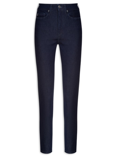 Calça Allure Skinny Raw Denim - Azul