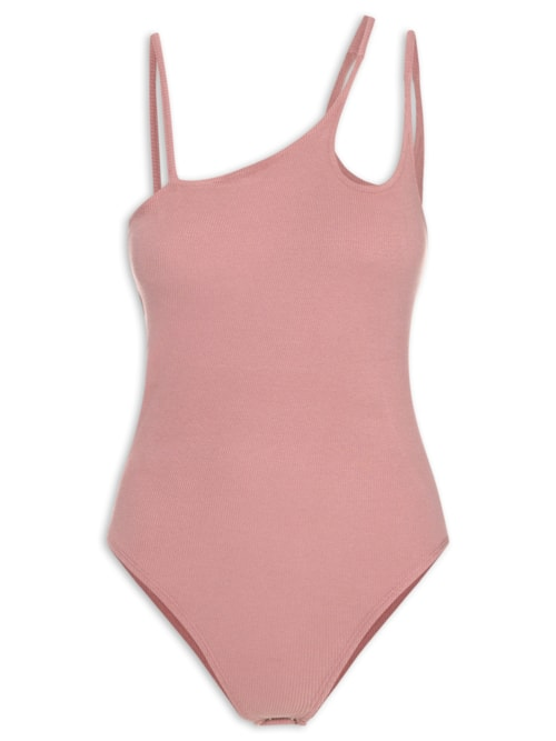 Body Alças Assimétricas - Rosa