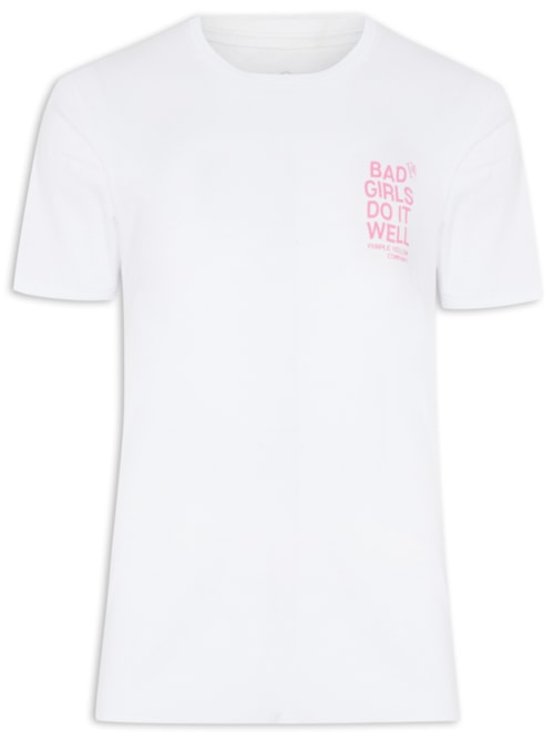 Camiseta Masculina Lindsey - Branco Camiseta Masculina Lindsey - Branco