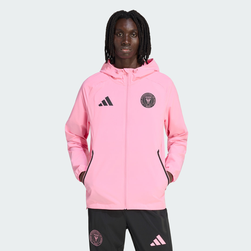 Jaqueta Corta-vento Zíper Tiro Travel Inter Miami CF Homem adidas Jaqueta Corta-vento Zíper Tiro Travel Inter Miami CF Homem adidas