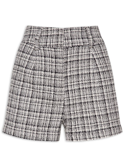 Short Feminino Tweed Pb - Preto