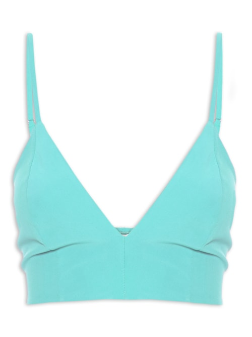 Top Cropped Cortininha - Azul Top Cropped Cortininha - Azul
