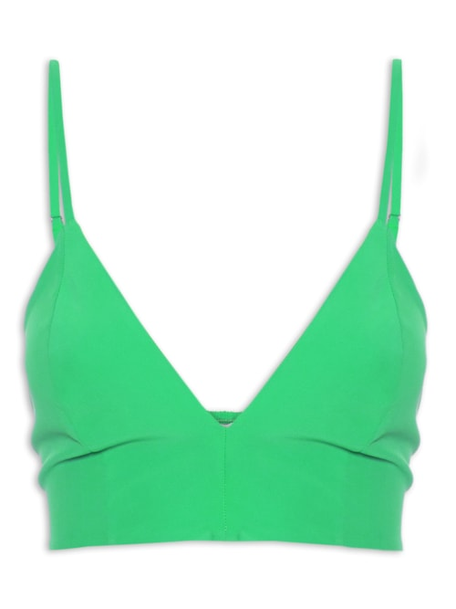 Top Cropped Cortininha - Verde