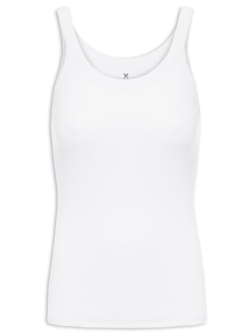 Regata Feminina Alças Finas - Branco