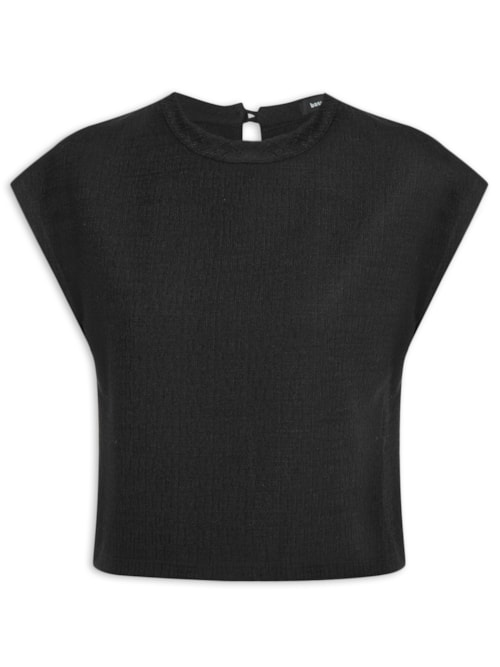 Blusa Feminina Mc Texturizada - Preta Blusa Feminina Mc Texturizada - Preta