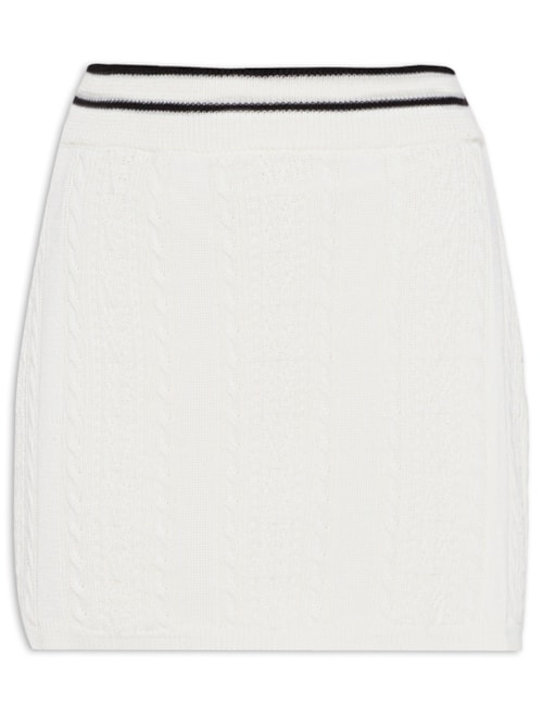 Saia Tricot Curta - Branco