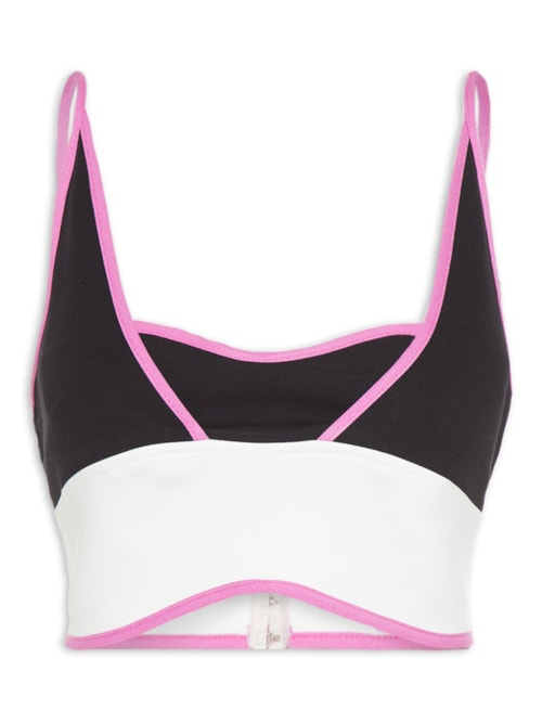 Top Color Com Recortes - Branco