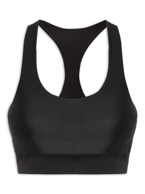 Top Nadador Liso - Preto Top Nadador Liso - Preto
