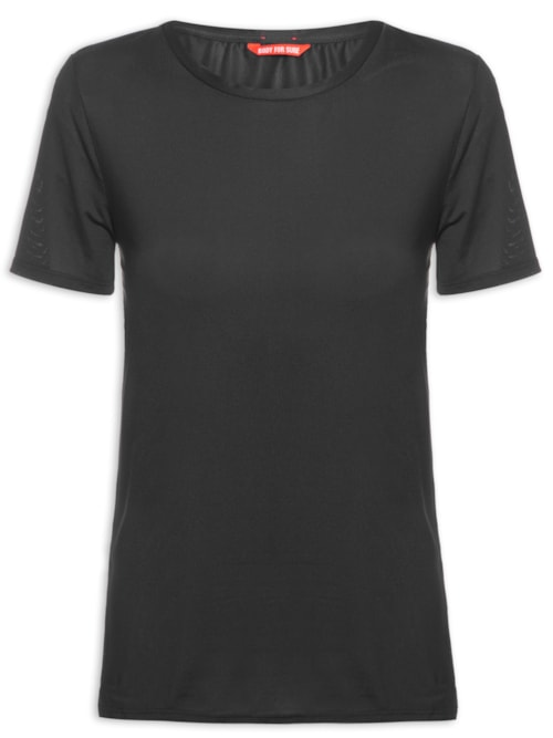 Camiseta Manga Curta Lisa - Preto Camiseta Manga Curta Lisa - Preto