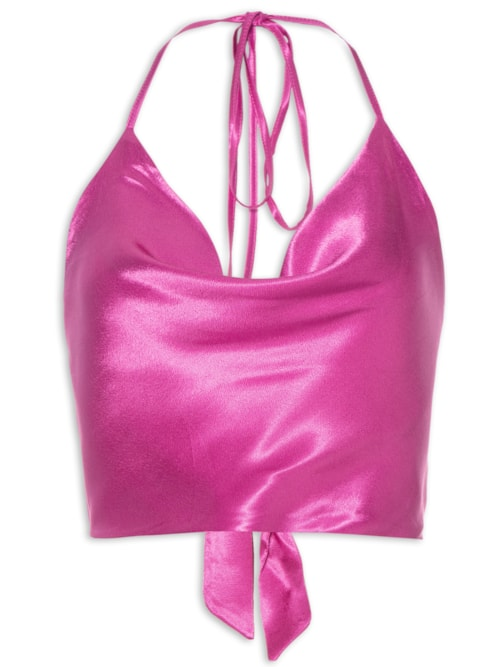 Top Degradê Cetim - Rosa Top Degradê Cetim - Rosa
